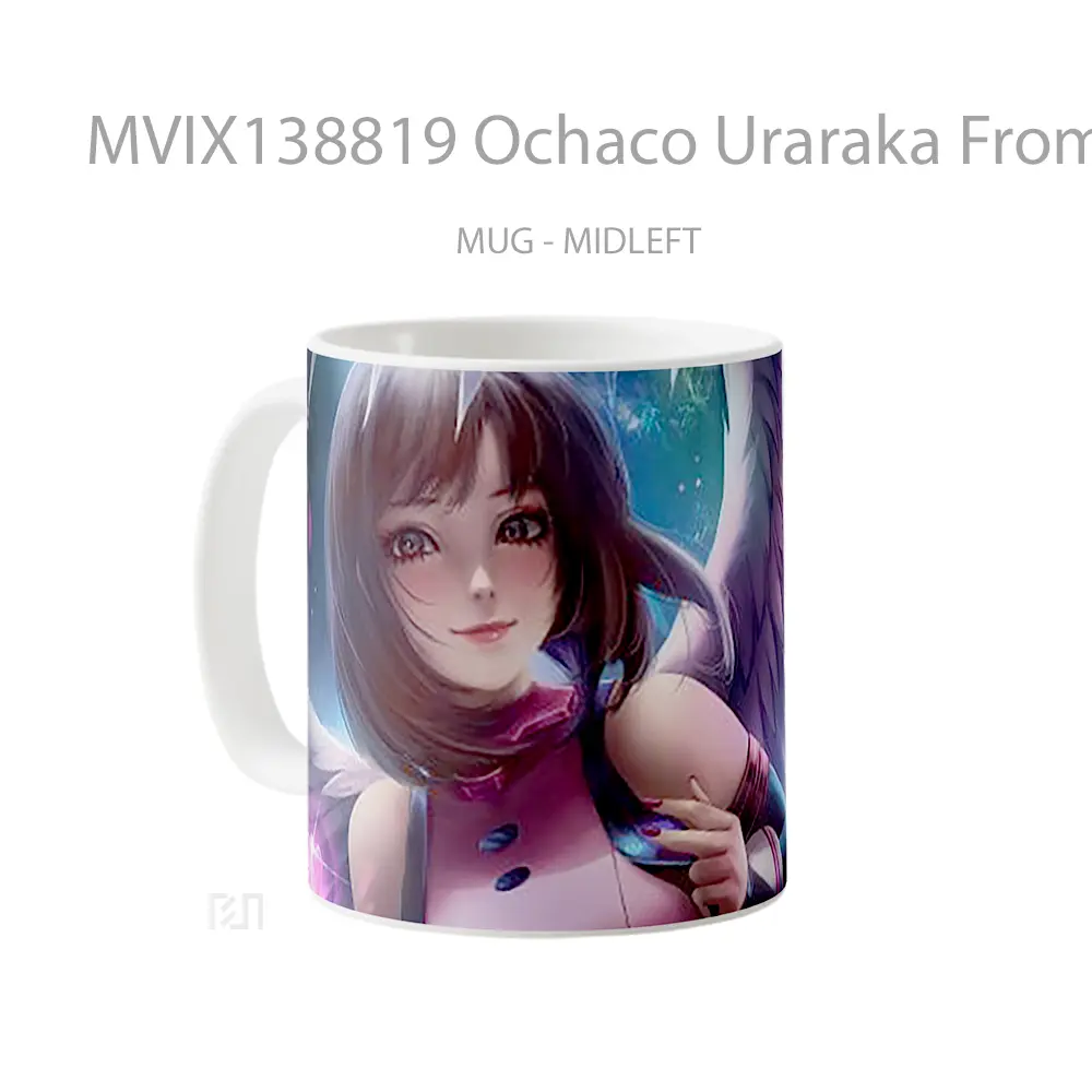 Mug Ochaco Uraraka From My Hero Academia Artwork Cangkir Anime - All-side / Desain
