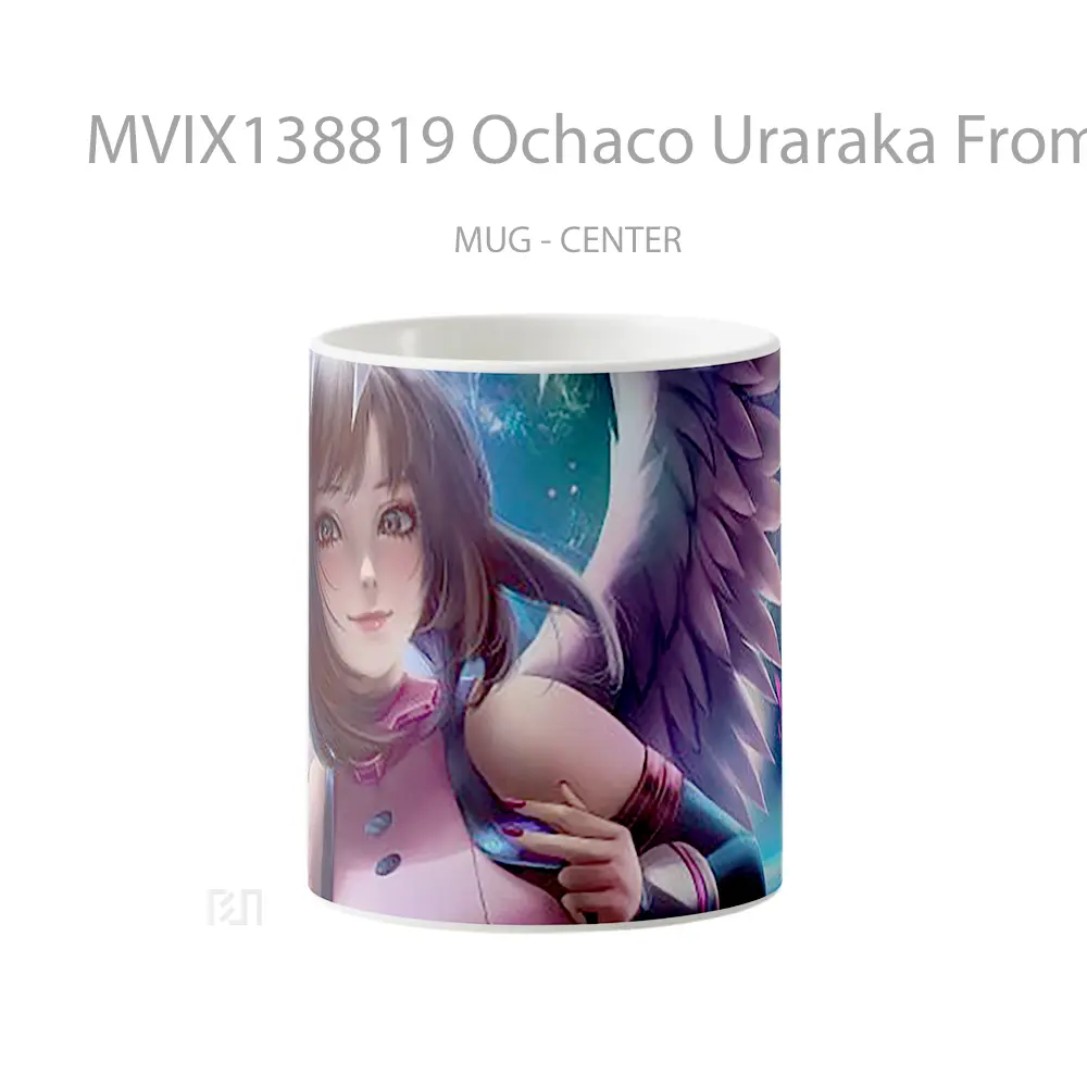 Mug Ochaco Uraraka From My Hero Academia Artwork Cangkir Anime