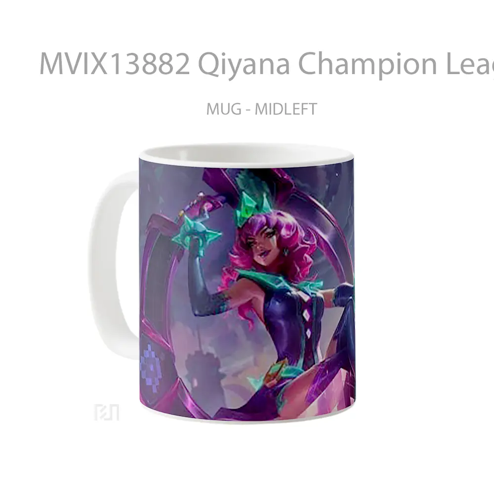 Mug Qiyana Champion League Of Legends Cangkir Gamer - All-side / Desain