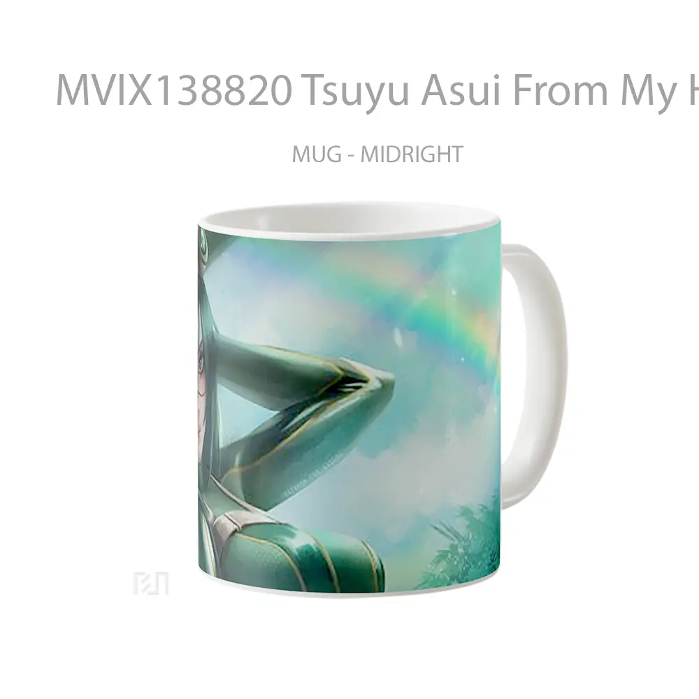 Mug Tsuyu Asui From My Hero Academy Gelas Keramik Unik - All-side / Desain