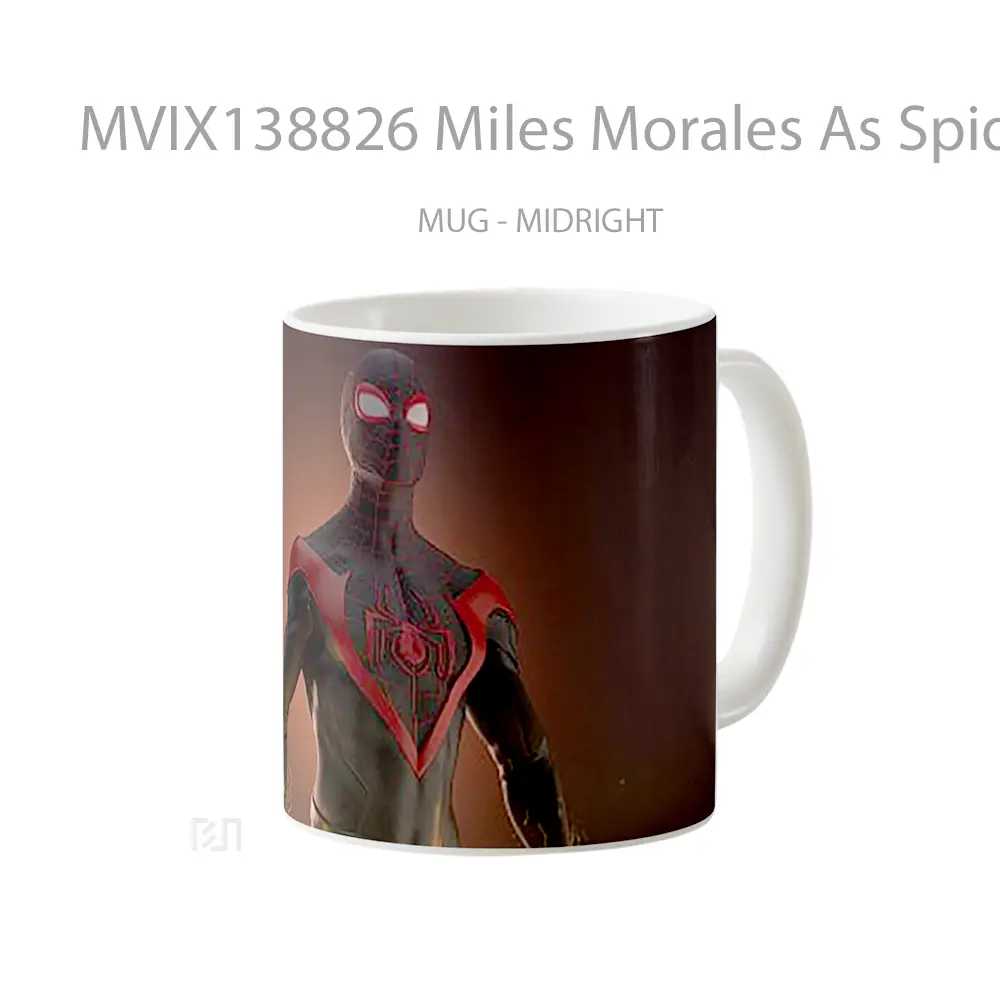 Mug Miles Morales As Spiderman 2020 V1 Gelas Superhero - All-side / Desain