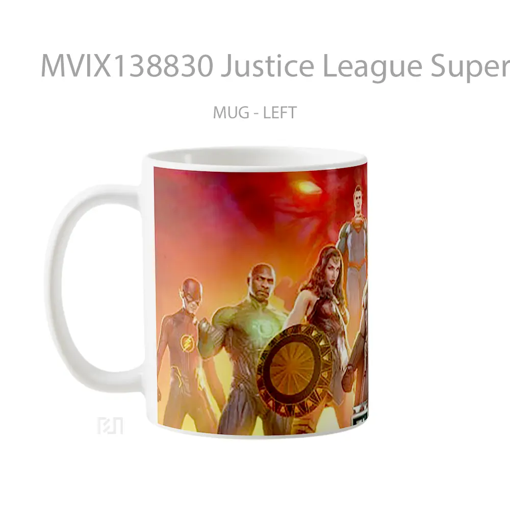 Mug Justice League Superheroes Gelas Superhero - All-side / Desain