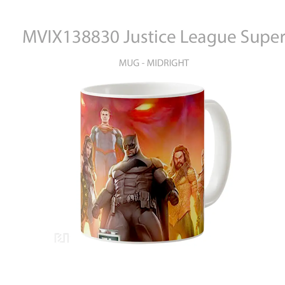Mug Justice League Superheroes Gelas Superhero - All-side / Desain