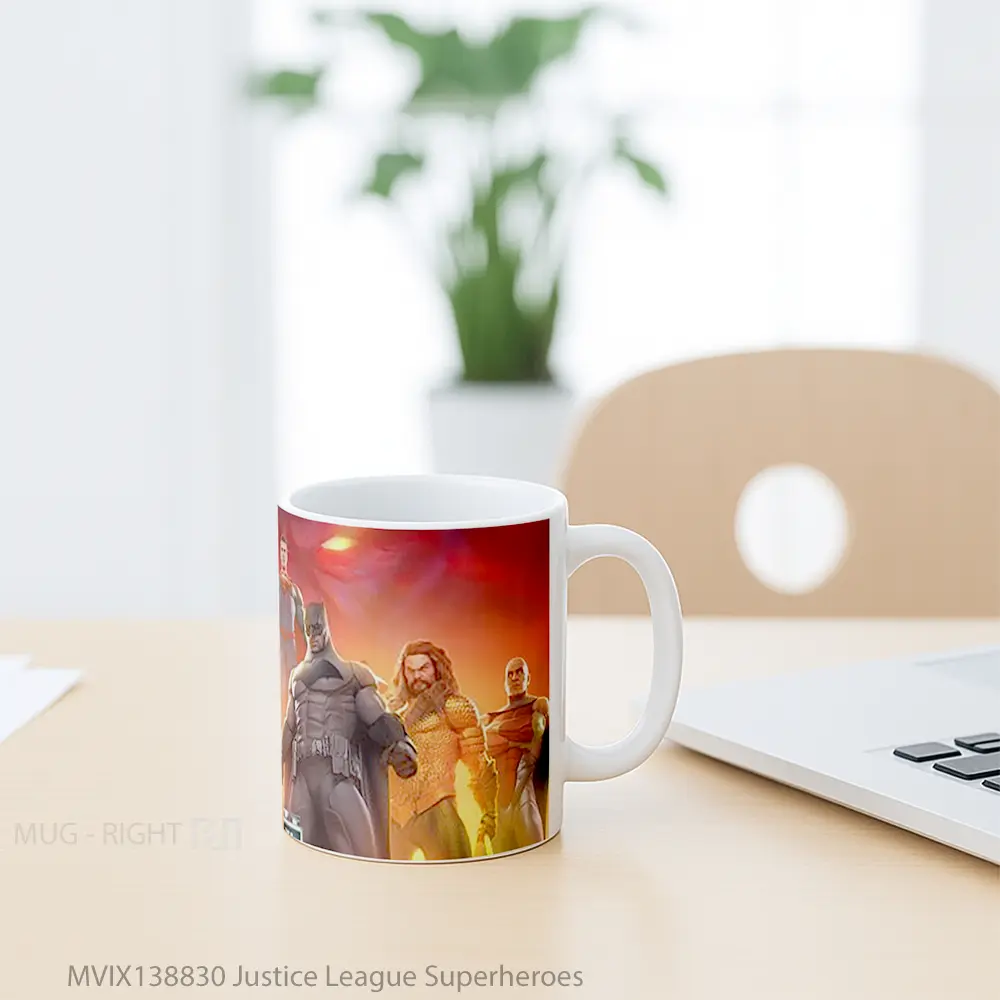 Mug Justice League Superheroes Gelas Superhero - All-side / Desain