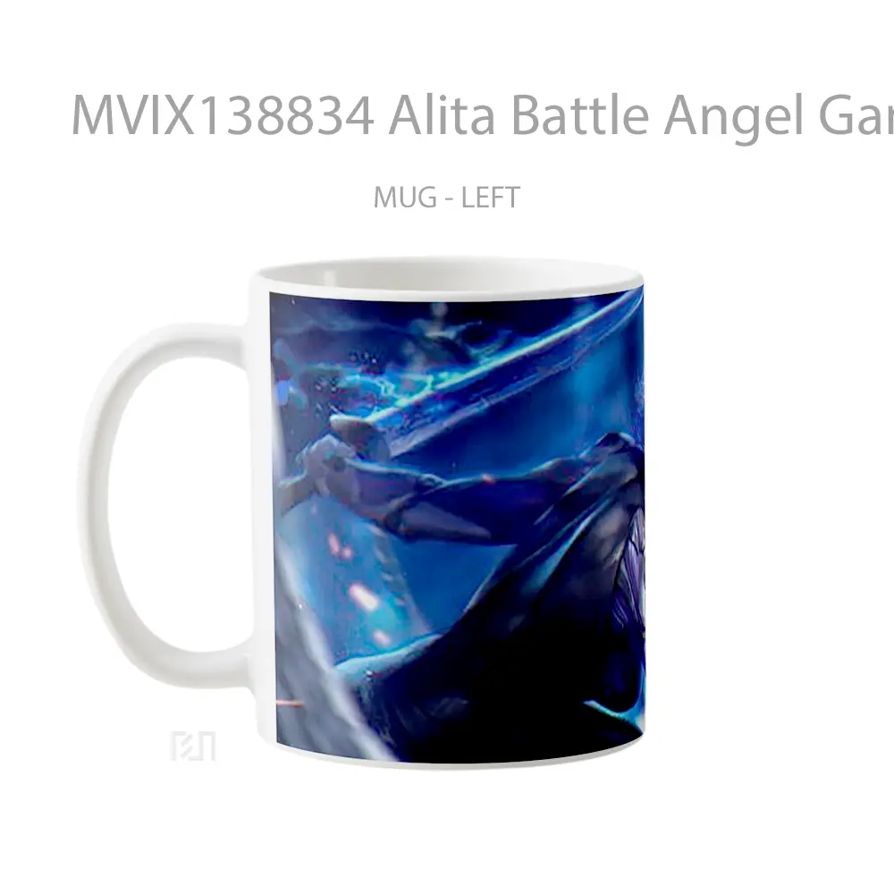 Mug Alita Battle Angel Game Art Cangkir Gamer - All-side / Desain