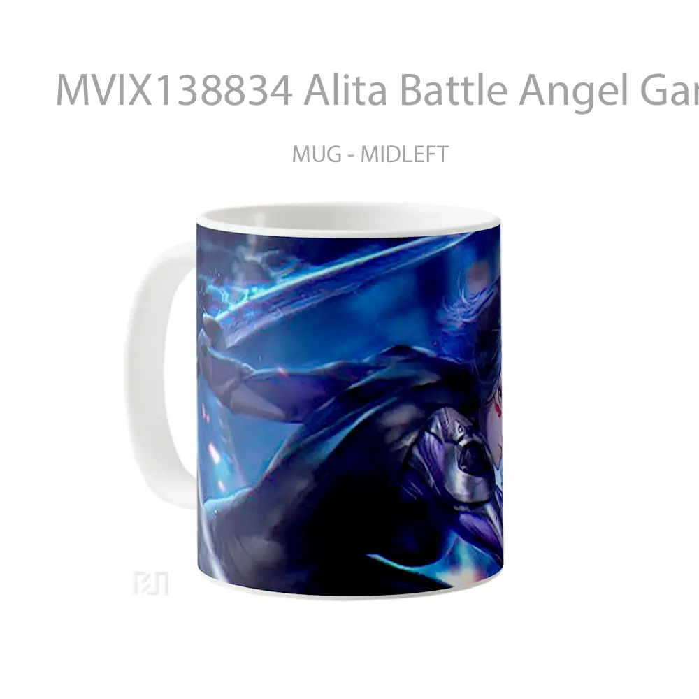 Mug Alita Battle Angel Game Art Cangkir Gamer - All-side / Desain