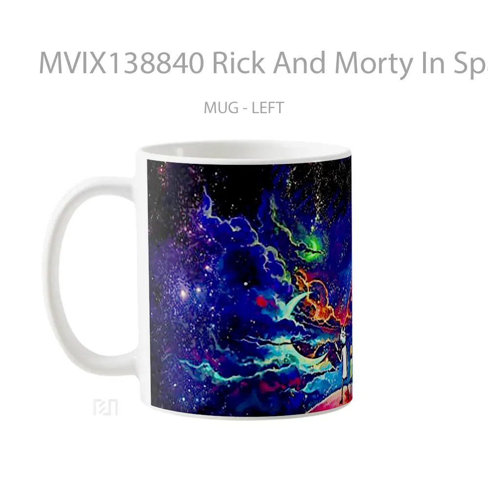 Mug Rick And Morty In Space Gelas Astronomi - All-side / Desain