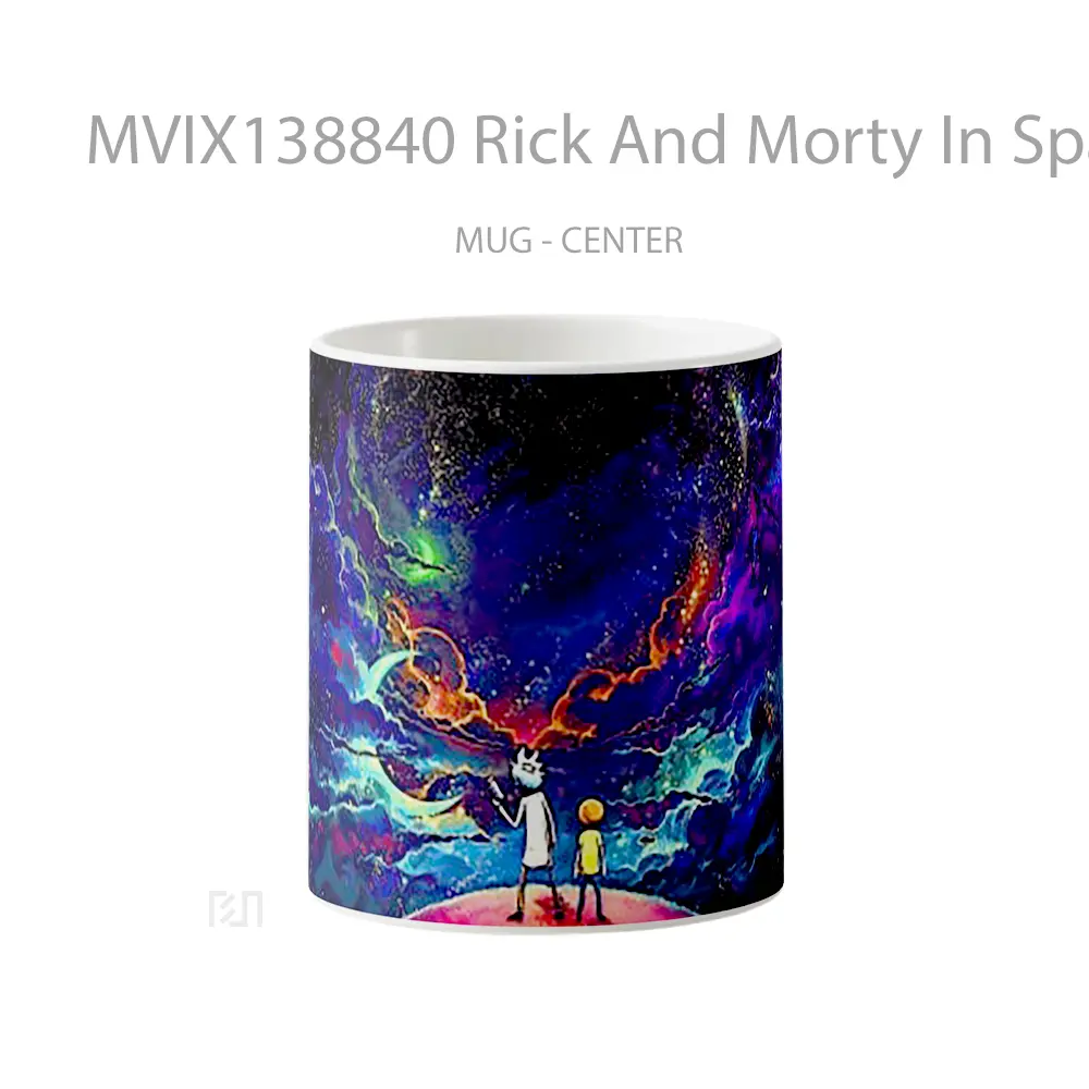 Mug Rick And Morty In Space Gelas Astronomi