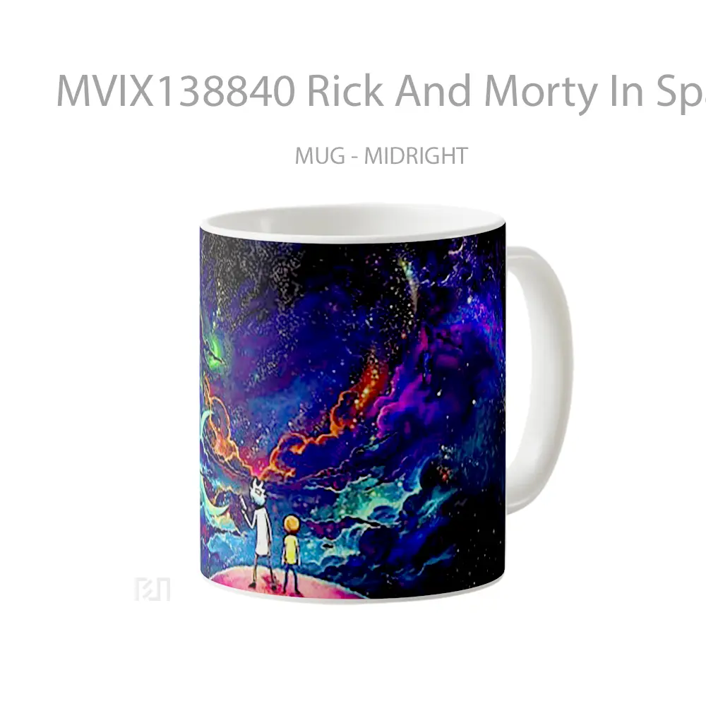 Mug Rick And Morty In Space Gelas Astronomi - All-side / Desain