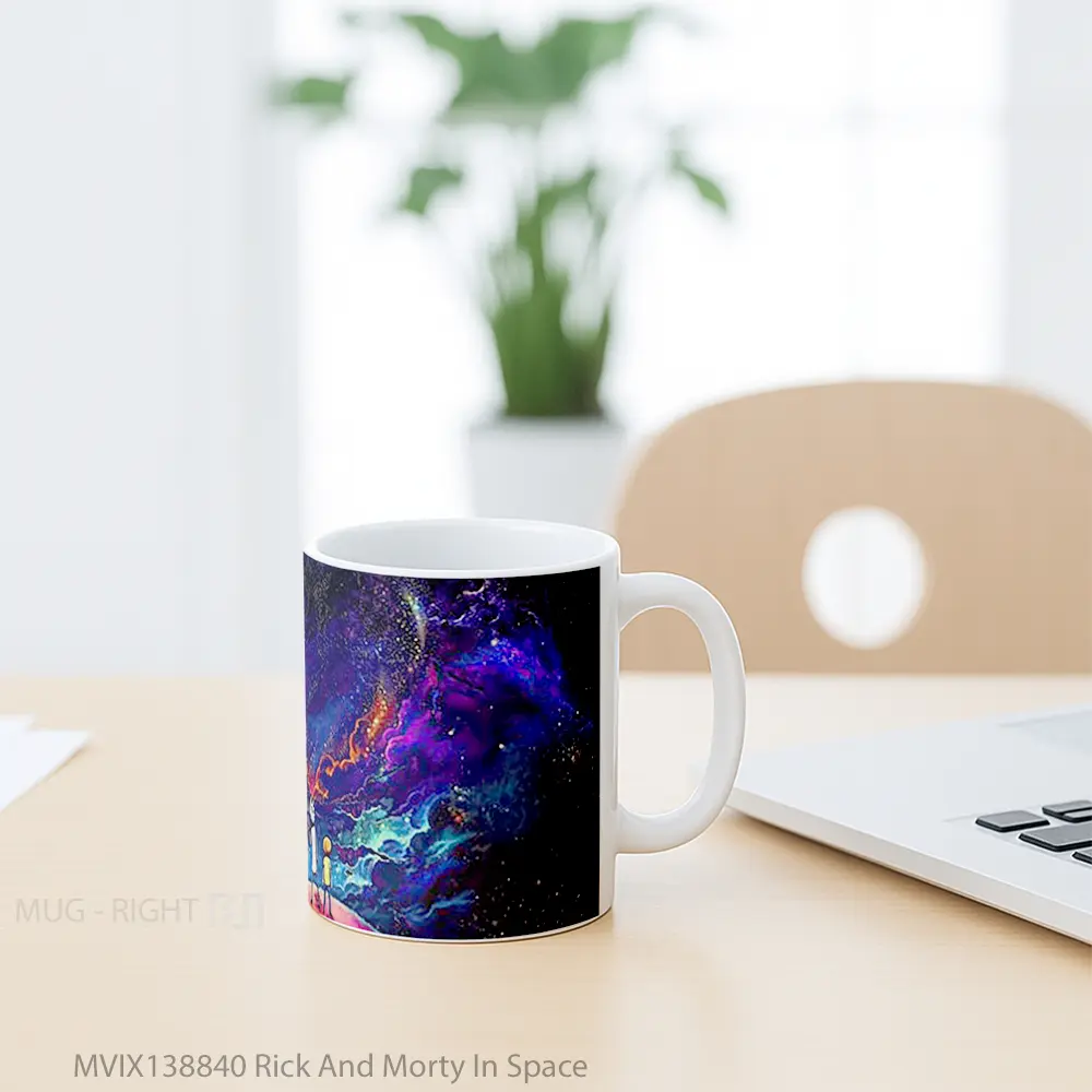 Mug Rick And Morty In Space Gelas Astronomi - All-side / Desain