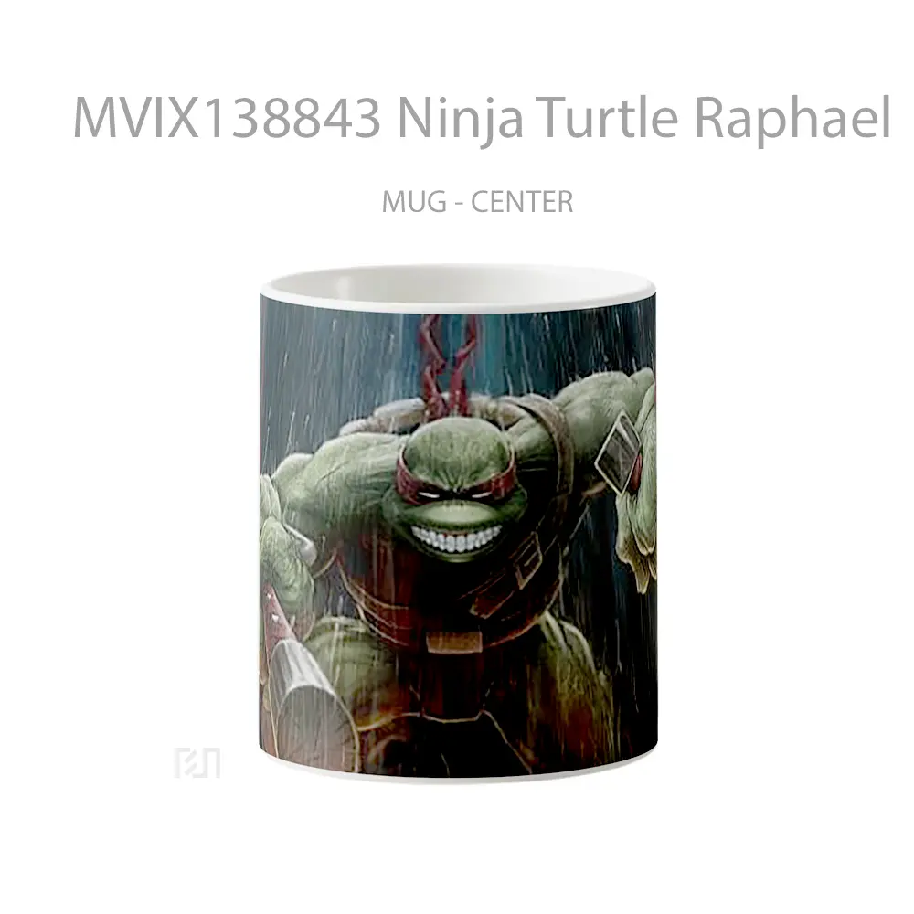 Mug Ninja Turtle Raphael Gelas Hewan Lucu