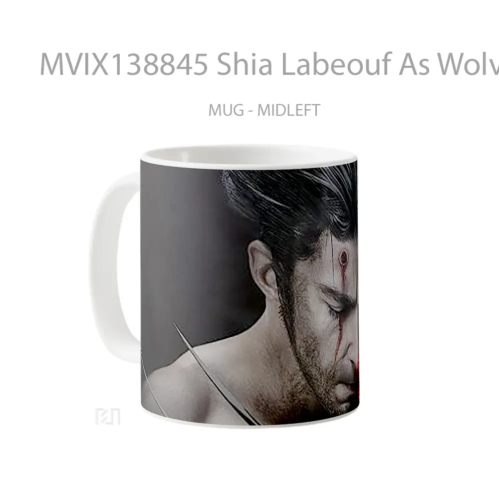 Mug Shia Labeouf As Wolverine Fanart Gelas Superhero - All-side / Desain