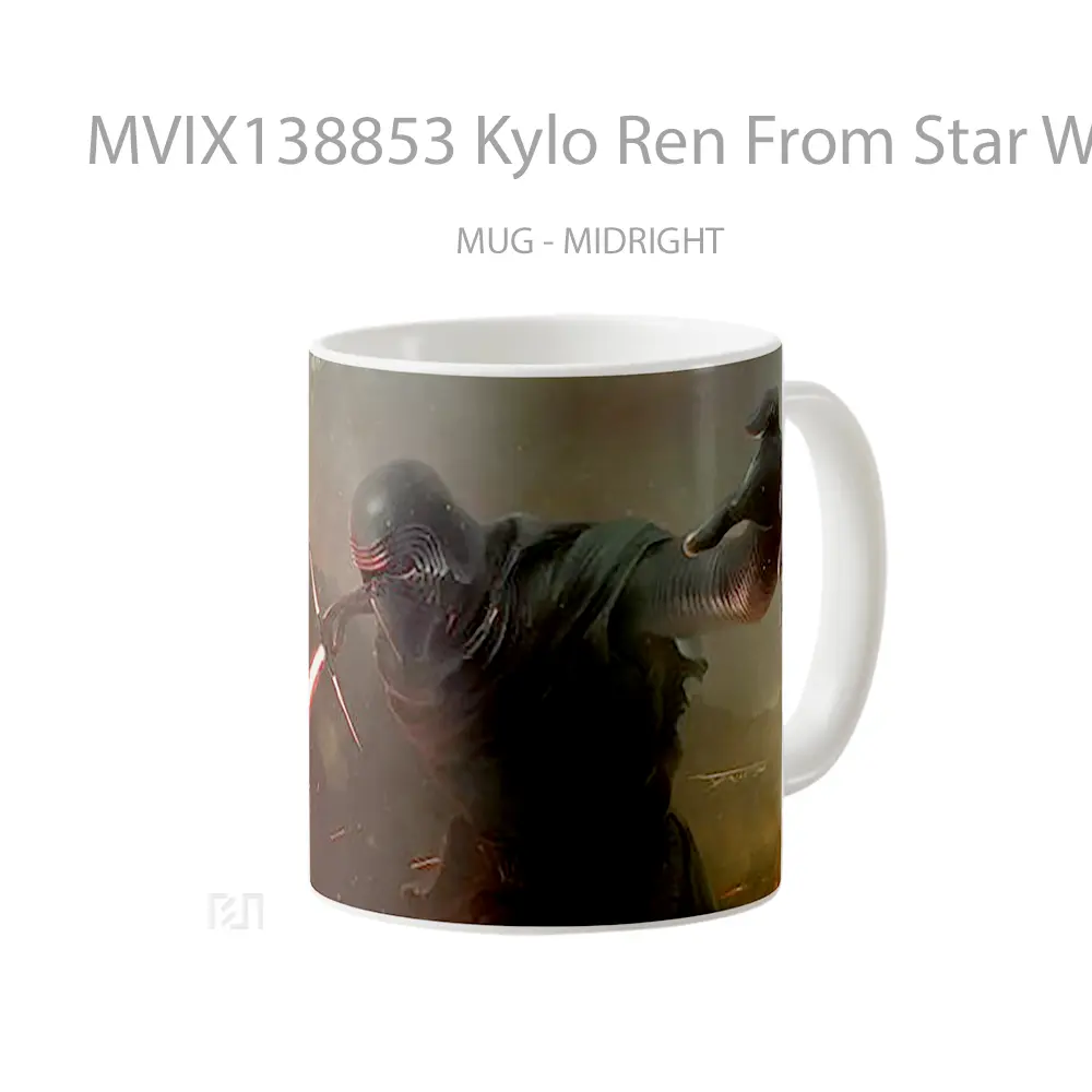 Mug Kylo Ren From Star Wars 2020 Gelas Star Wars - All-side / Desain