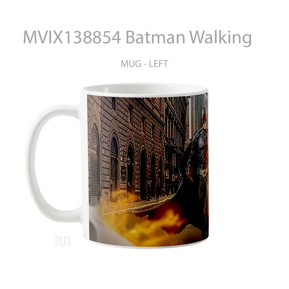 Mug Batman Walking Gelas Superhero - All-side / Desain