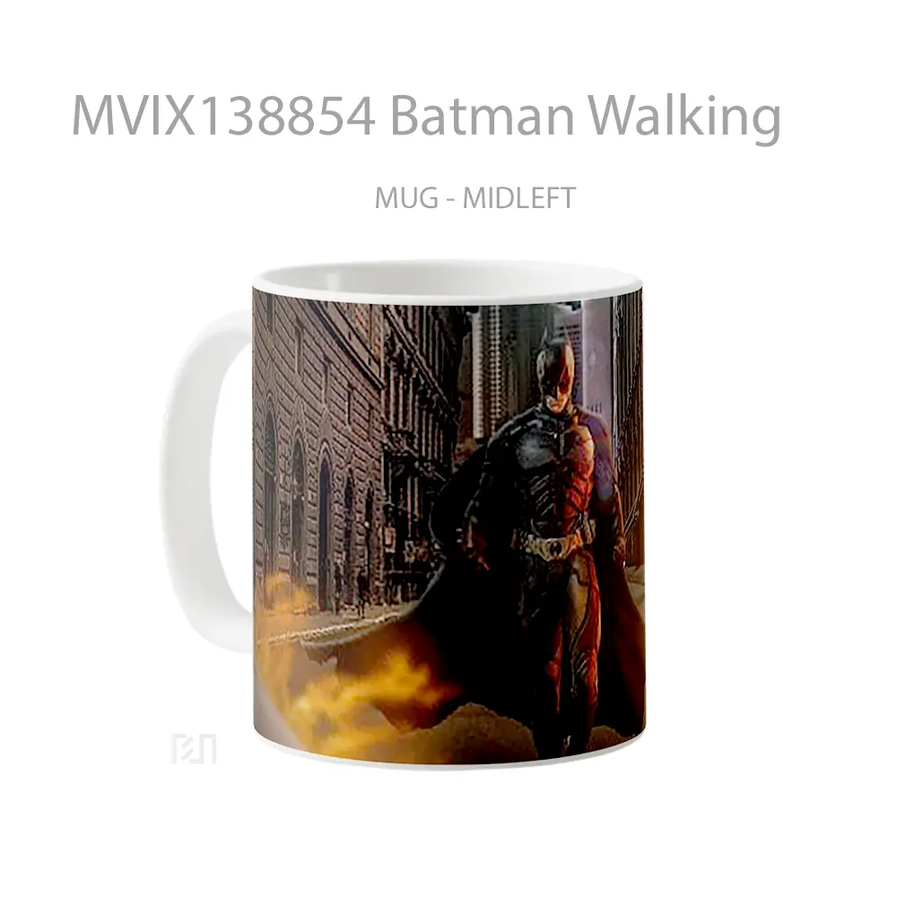 Mug Batman Walking Gelas Superhero - All-side / Desain