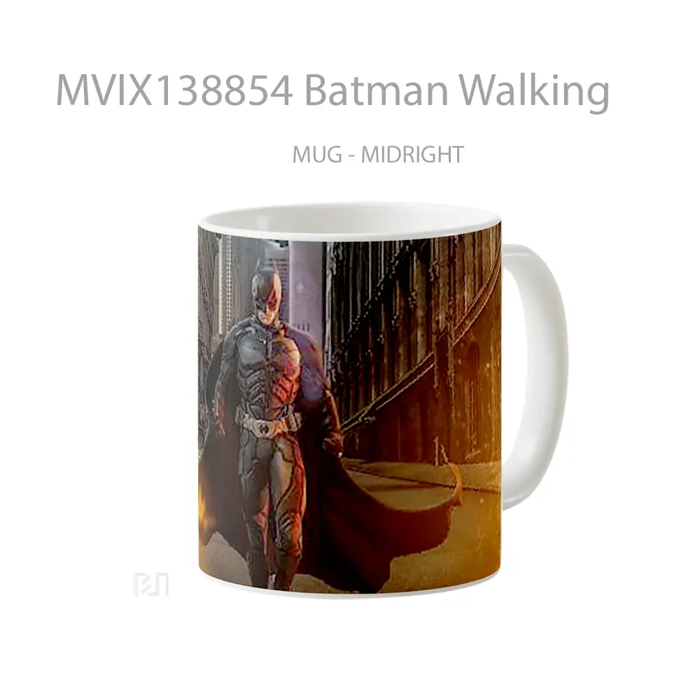 Mug Batman Walking Gelas Superhero - All-side / Desain