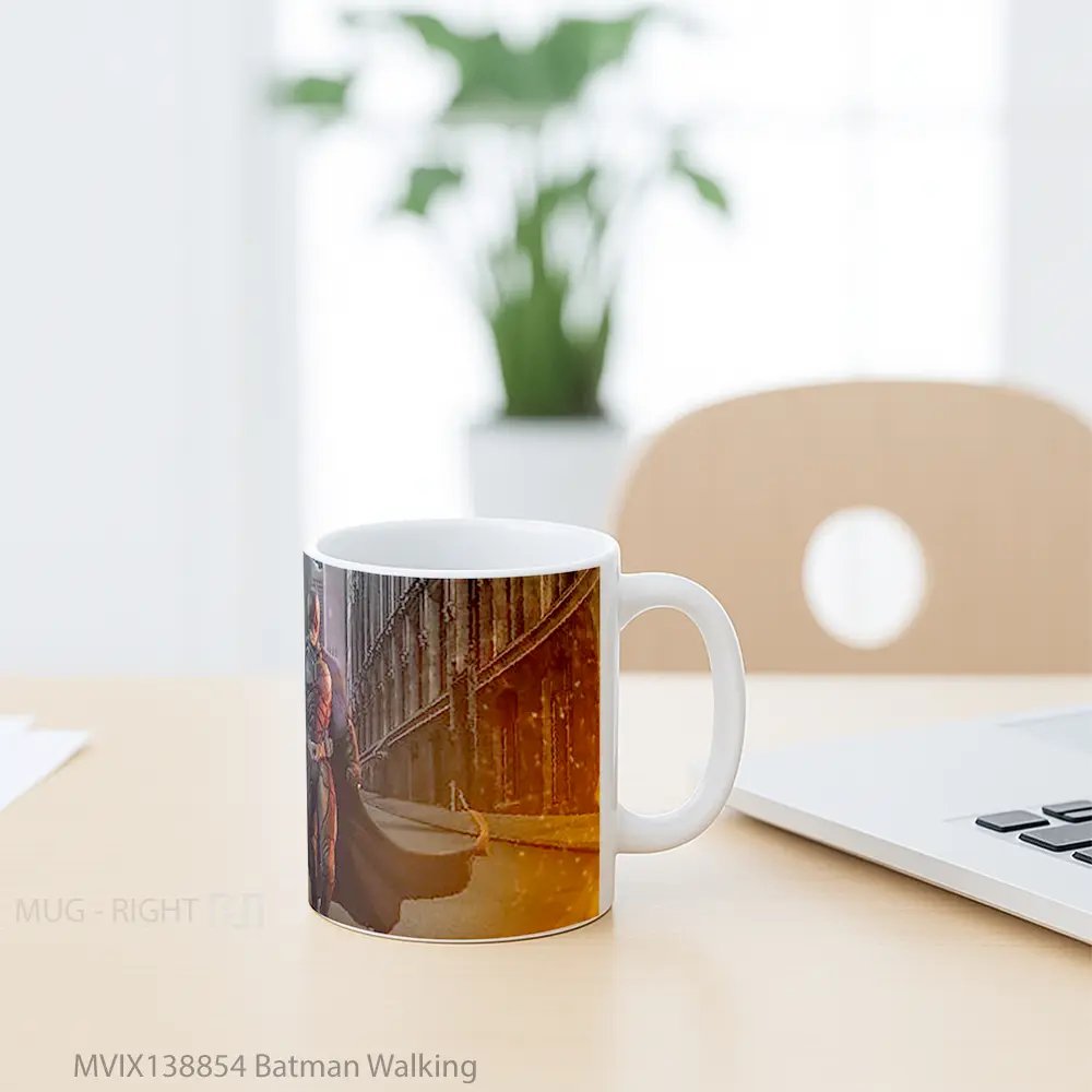 Mug Batman Walking Gelas Superhero - All-side / Desain