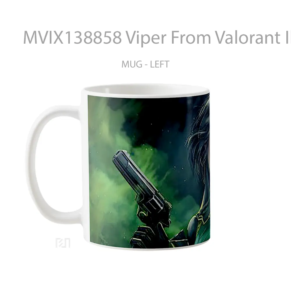 Mug Viper From Valorant Illustration Cangkir Gamer - All-side / Desain