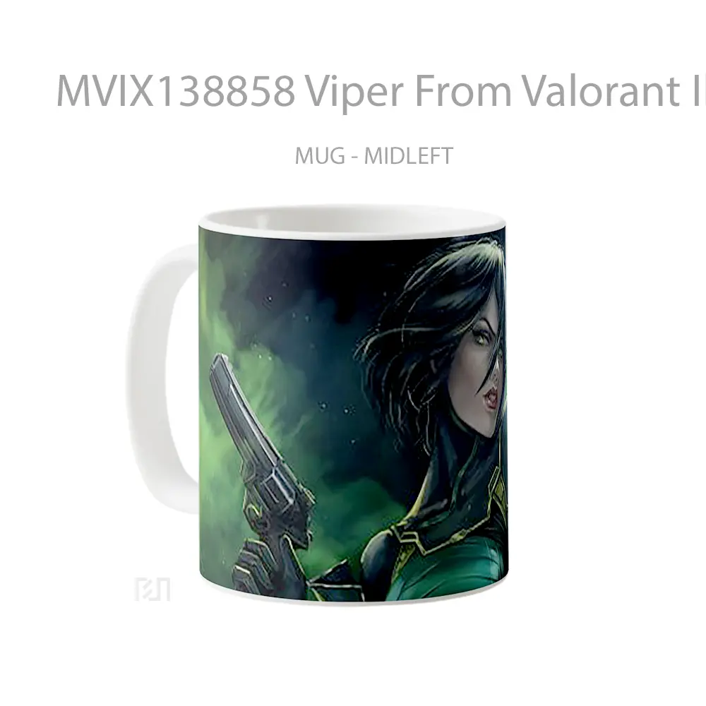 Mug Viper From Valorant Illustration Cangkir Gamer - All-side / Desain