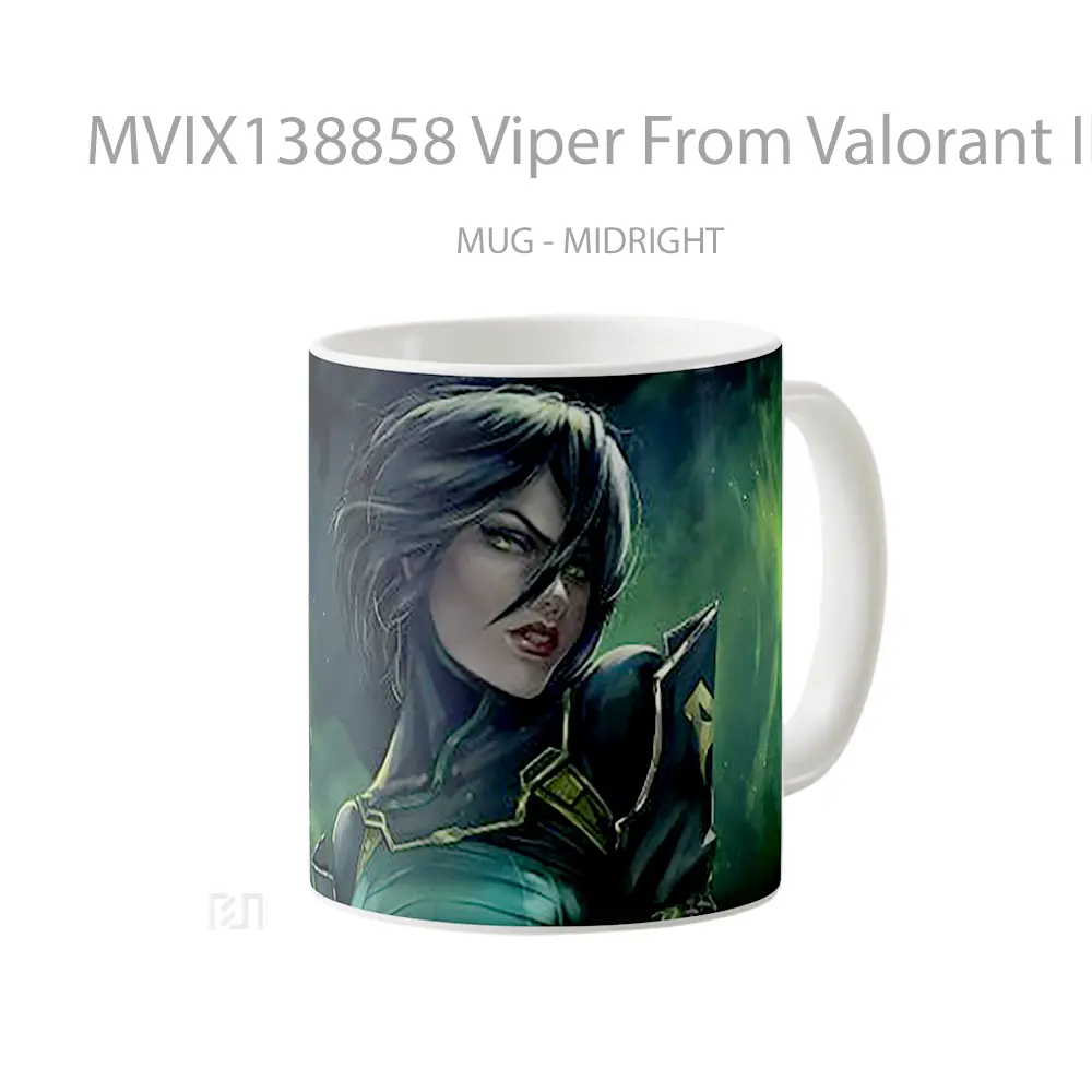 Mug Viper From Valorant Illustration Cangkir Gamer - All-side / Desain
