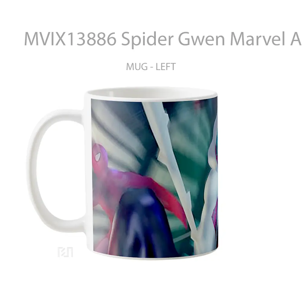 Mug Spider Gwen Marvel Art V1 Gelas Superhero - All-side / Desain