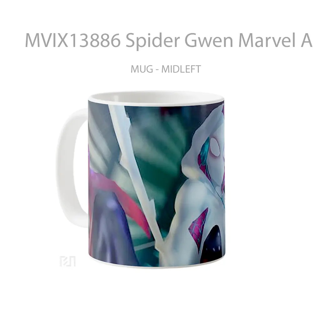 Mug Spider Gwen Marvel Art V1 Gelas Superhero - All-side / Desain