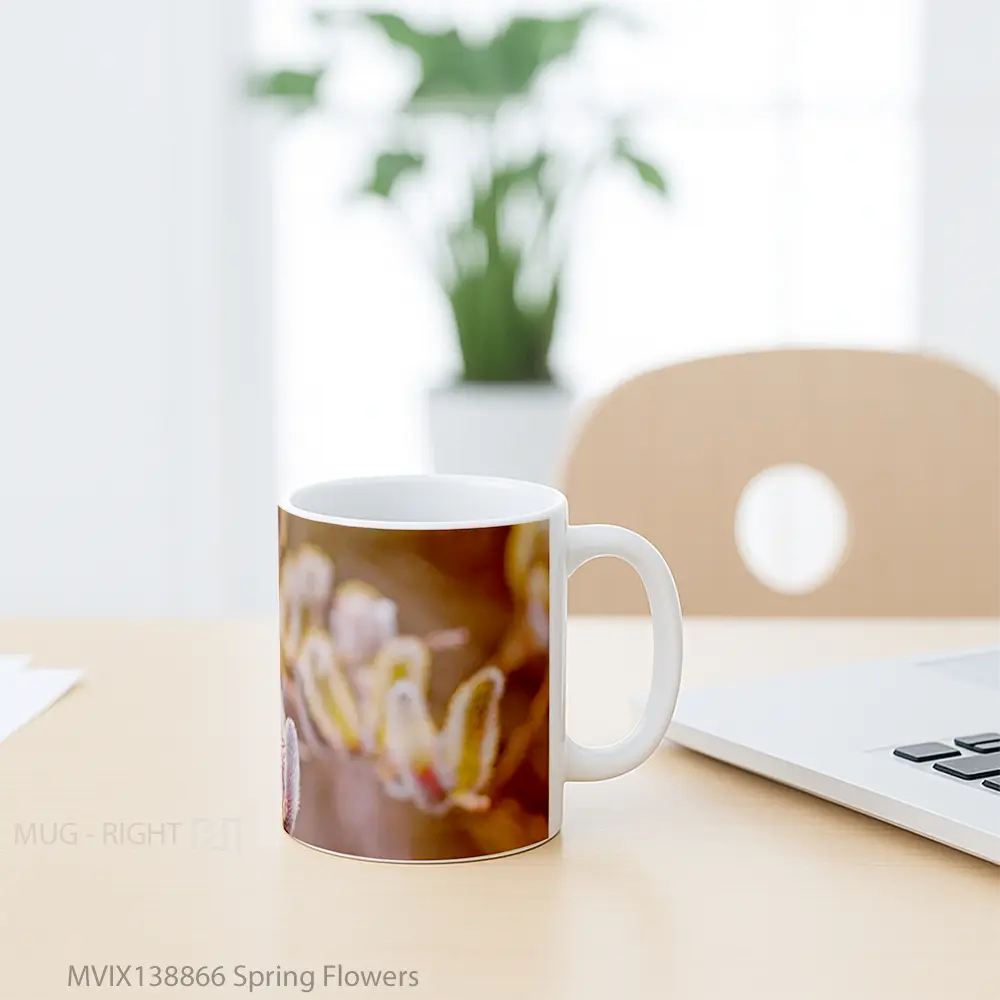 Mug Spring Flowers Gelas Pemandangan Alam - All-side / Desain