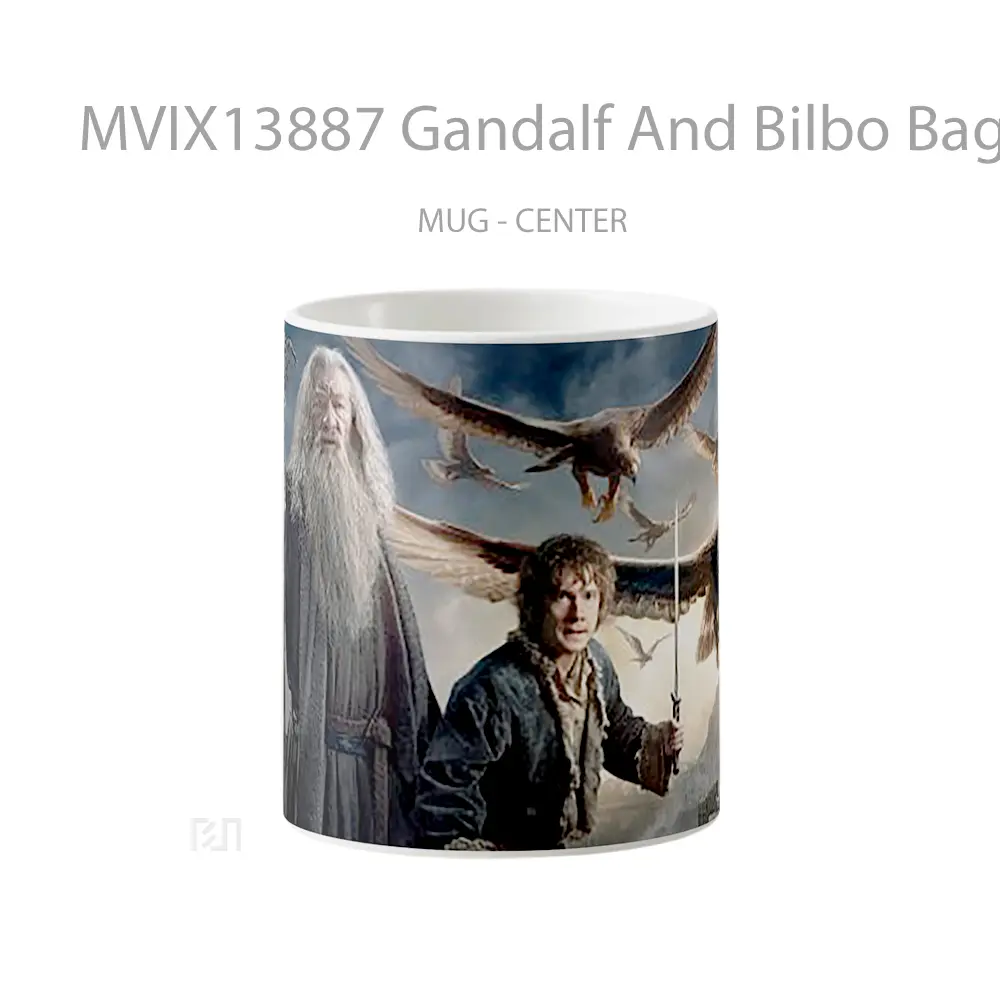 Mug Gandalf And Bilbo Baggings In The Hobbit Gelas Film
