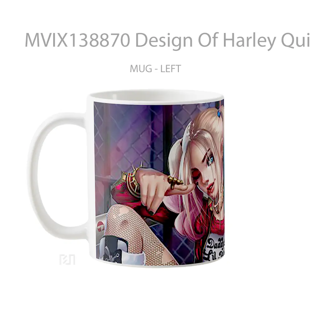 Mug Design Of Harley Quinn 2020 Gelas Seni Modern - All-side / Desain