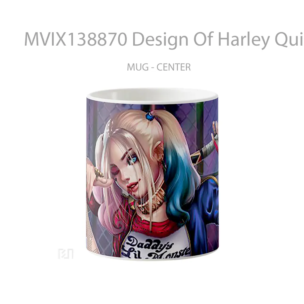 Mug Design Of Harley Quinn 2020 Gelas Seni Modern