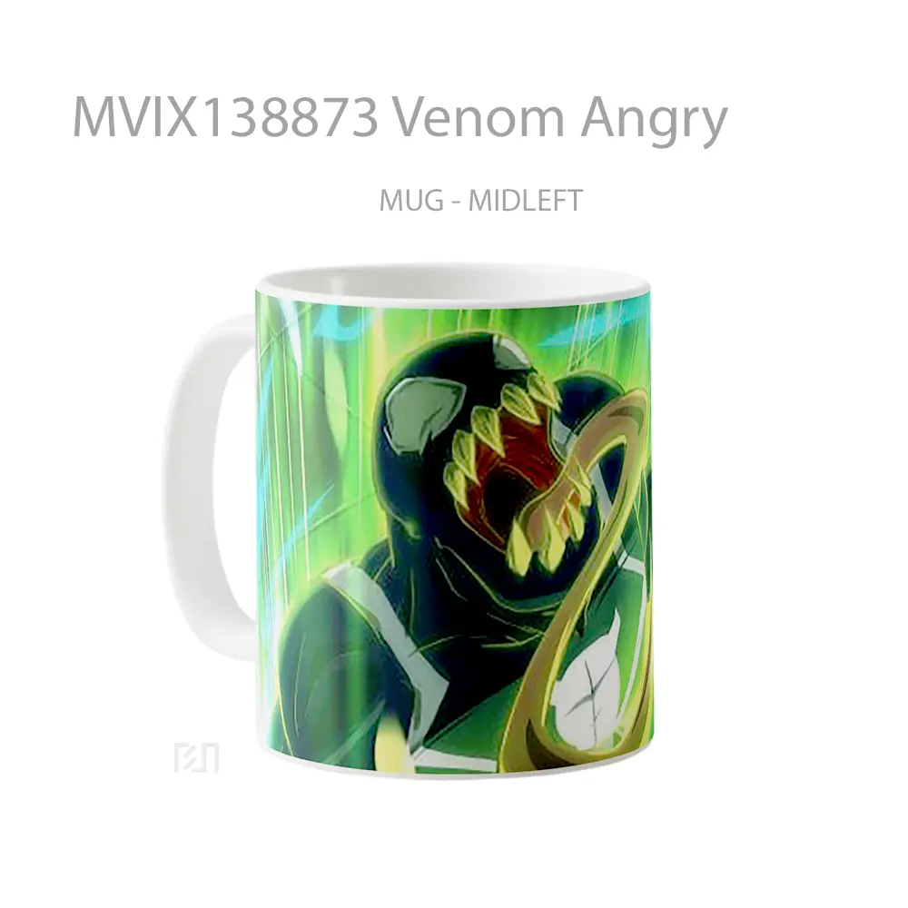 Mug Venom Angry Gelas Superhero - All-side / Desain