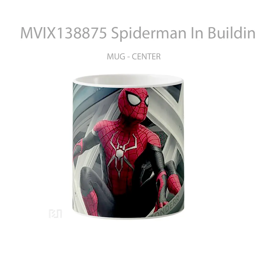 Mug Spiderman In Building Gelas Superhero