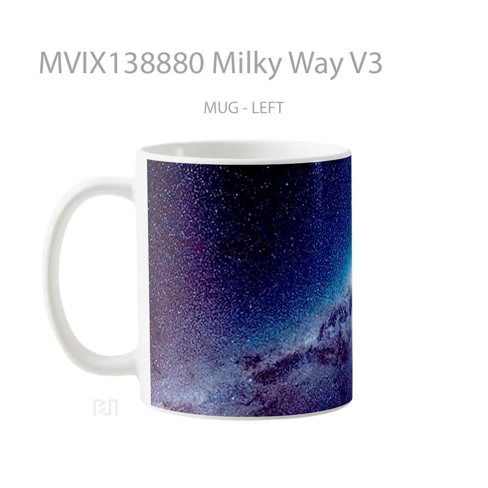 Mug Milky Way V3 Gelas Astronomi - All-side / Desain