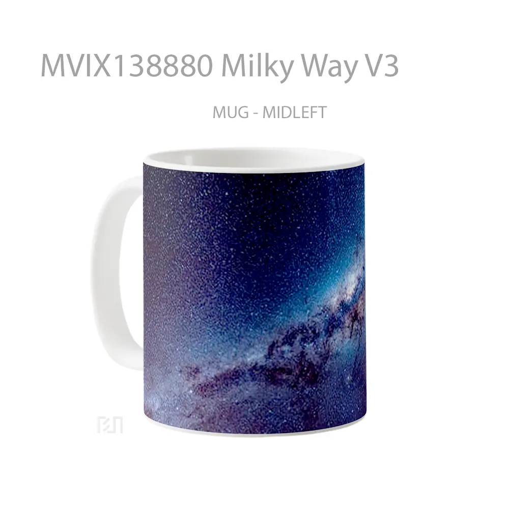 Mug Milky Way V3 Gelas Astronomi - All-side / Desain