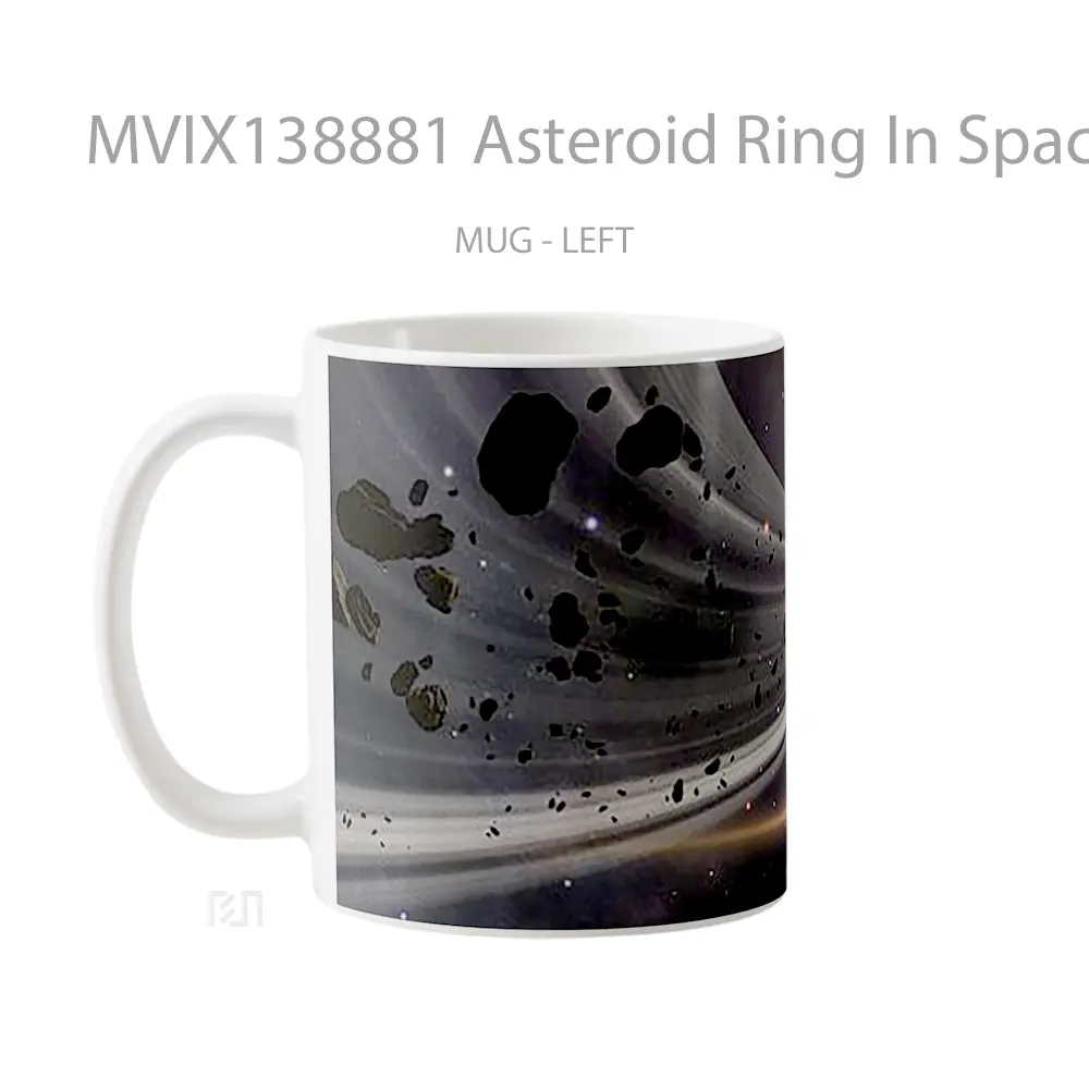 Mug Asteroid Ring In Space Gelas Astronomi - All-side / Desain