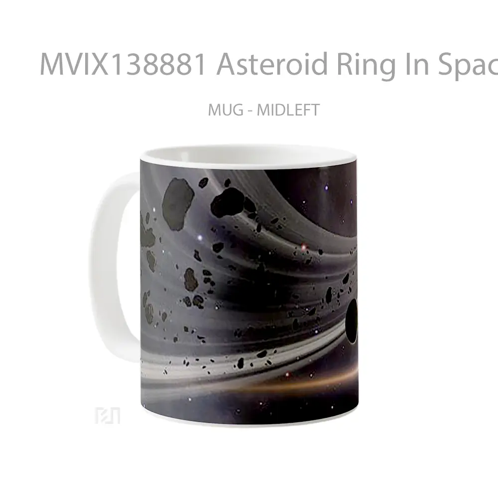 Mug Asteroid Ring In Space Gelas Astronomi - All-side / Desain
