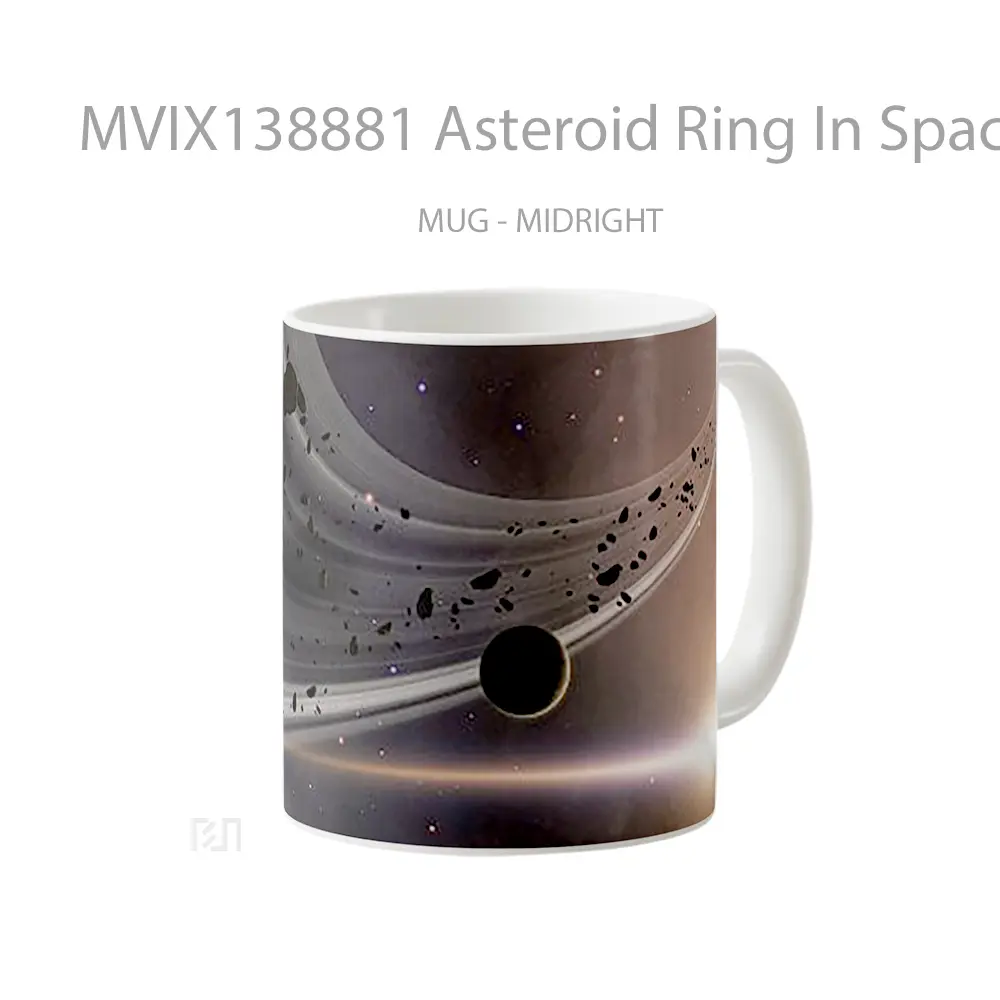 Mug Asteroid Ring In Space Gelas Astronomi - All-side / Desain