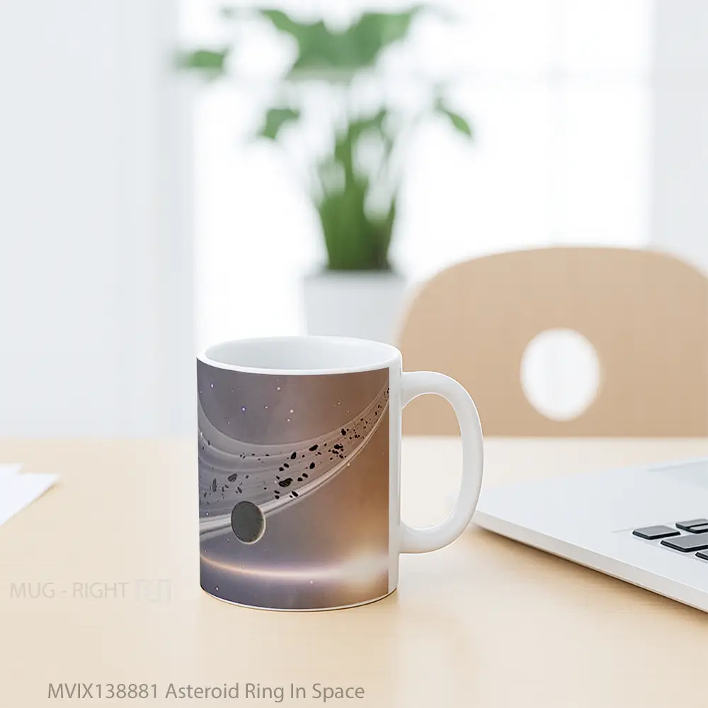 Mug Asteroid Ring In Space Gelas Astronomi - All-side / Desain