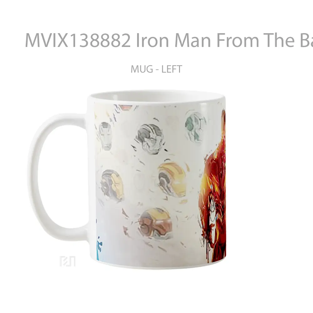 Mug Iron Man From The Back Gelas Superhero - All-side / Desain