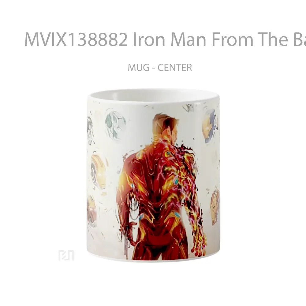 Mug Iron Man From The Back Gelas Superhero