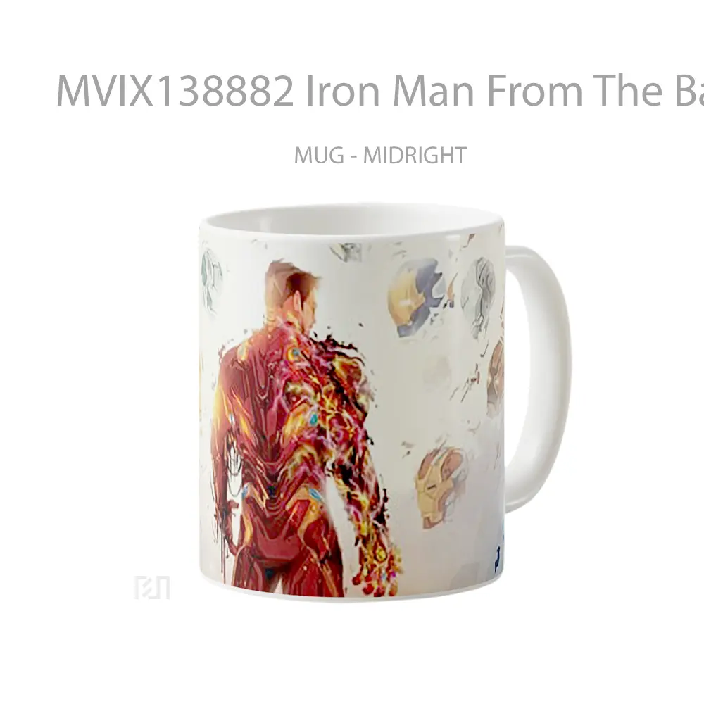 Mug Iron Man From The Back Gelas Superhero - All-side / Desain