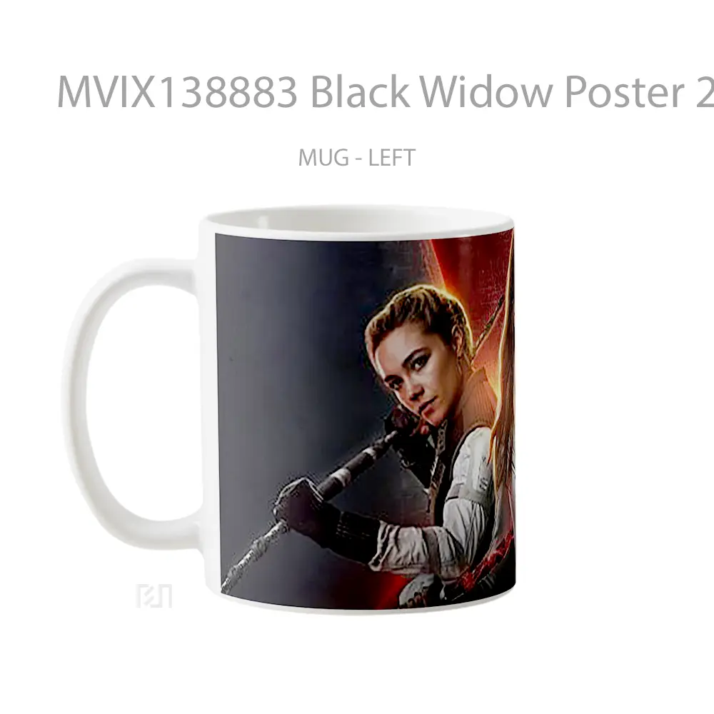Mug Black Widow Poster 2020 Gelas Superhero - All-side / Desain