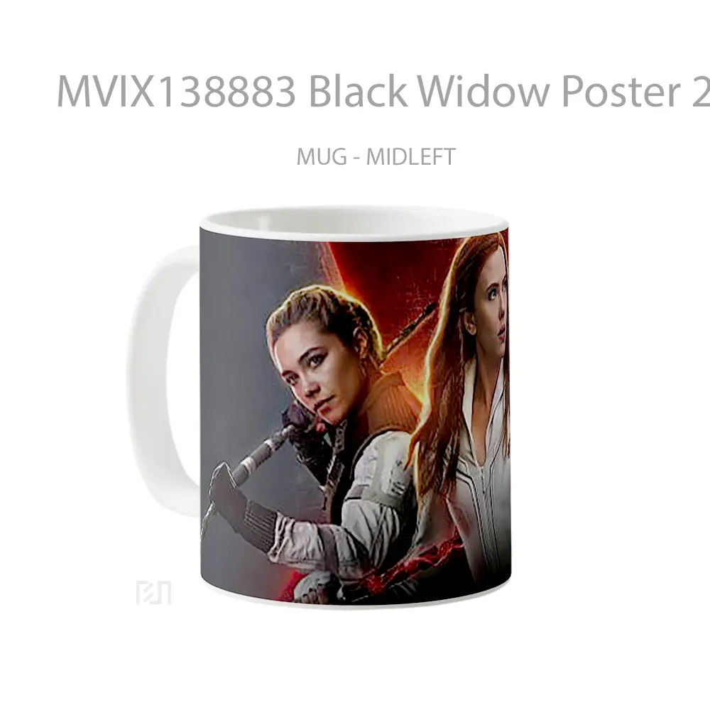 Mug Black Widow Poster 2020 Gelas Superhero - All-side / Desain