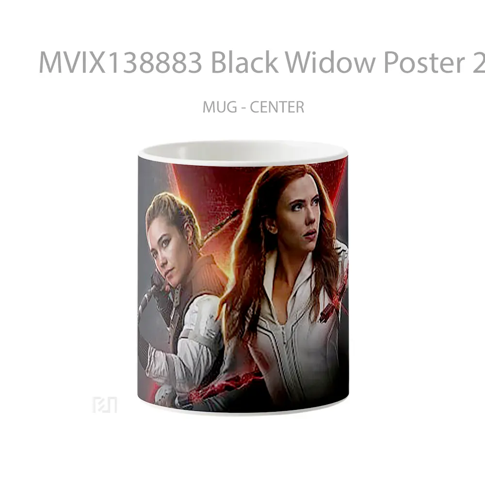 Mug Black Widow Poster 2020 Gelas Superhero