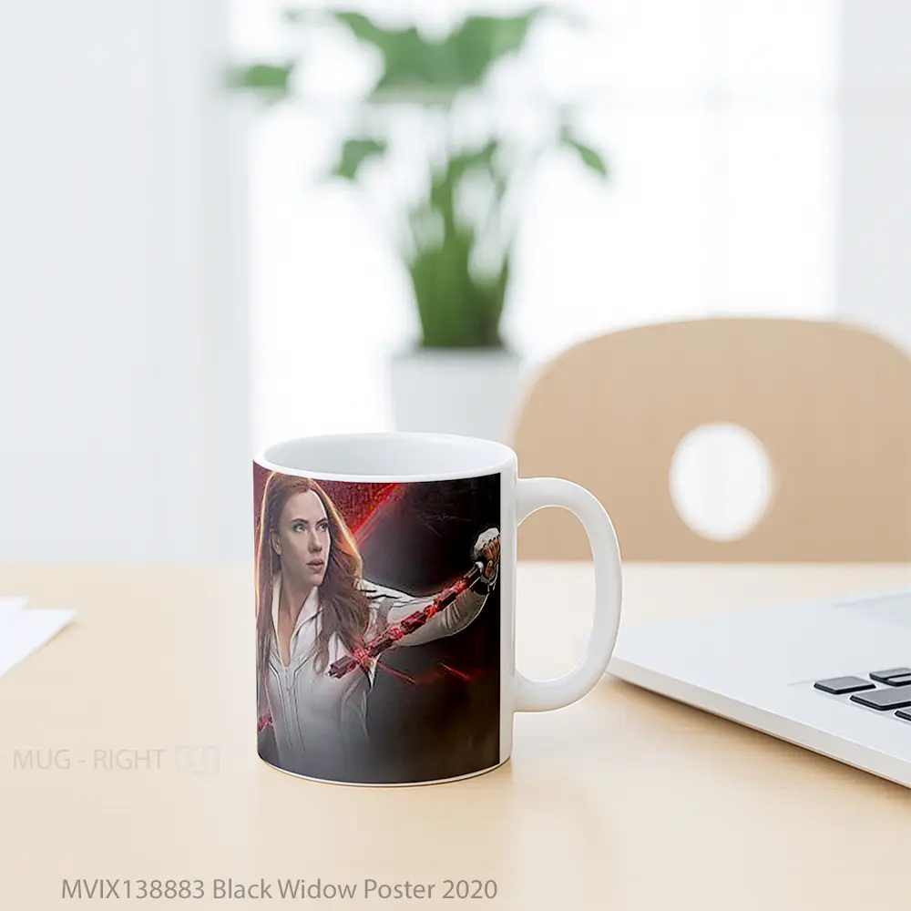 Mug Black Widow Poster 2020 Gelas Superhero - All-side / Desain