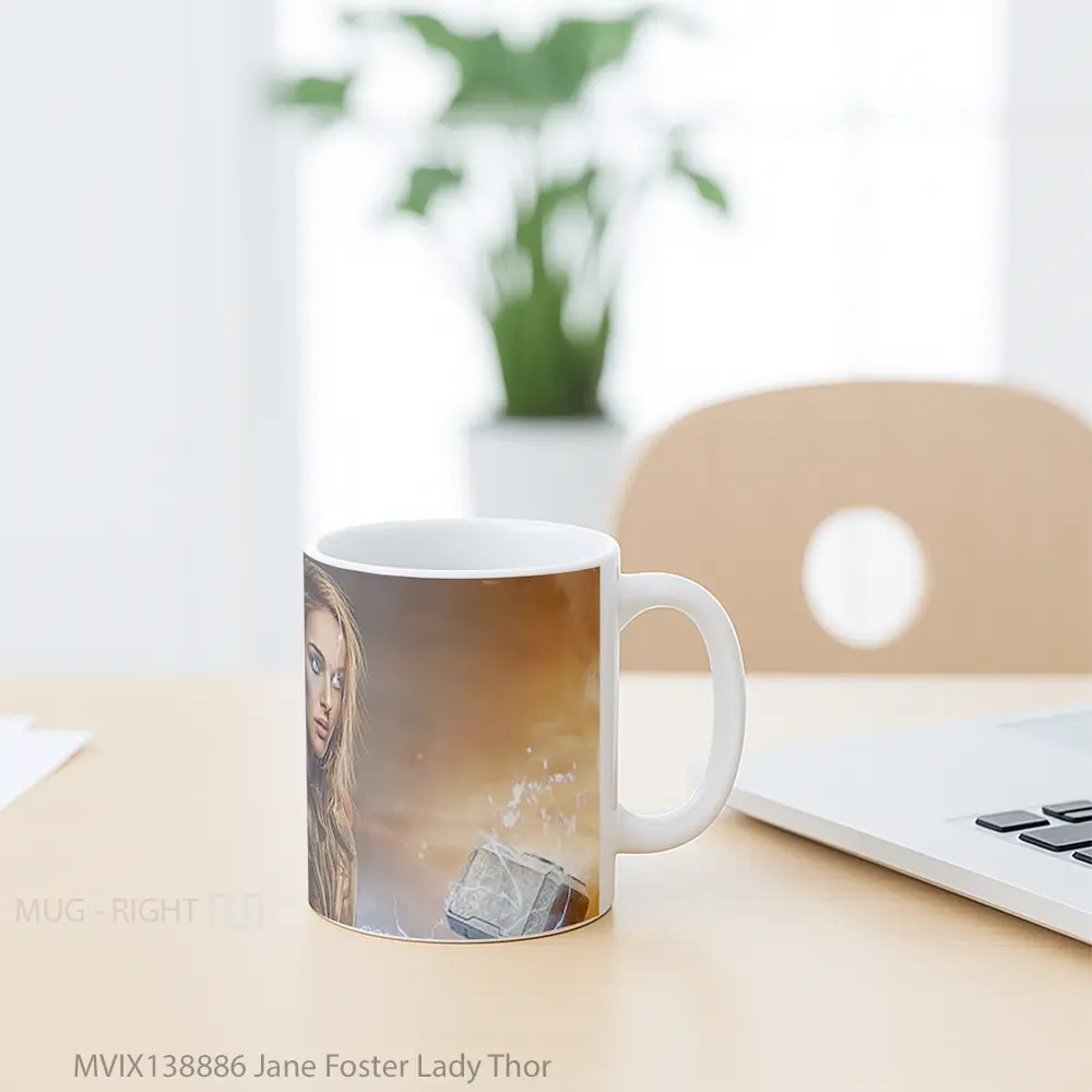 Mug Jane Foster Lady Thor Gelas Superhero - All-side / Desain