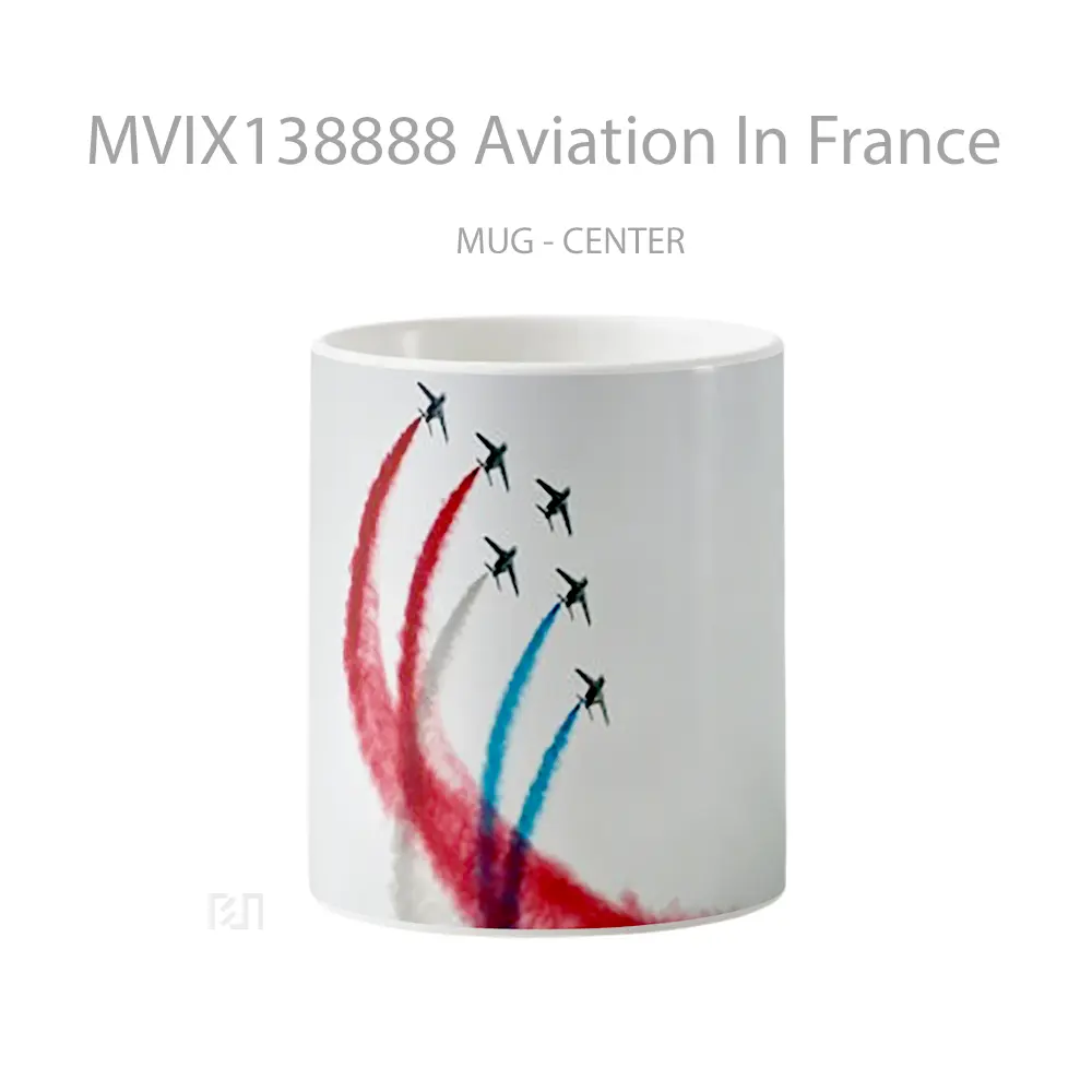 Mug Aviation In France Gelas Keramik Unik