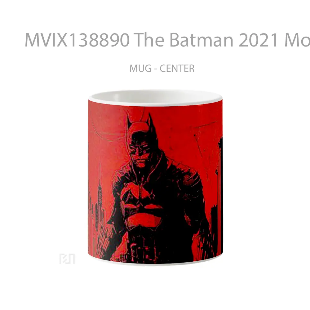 Mug Keramik Premium SNI - Mug The Batman 2021 Movie Gelas Superhero