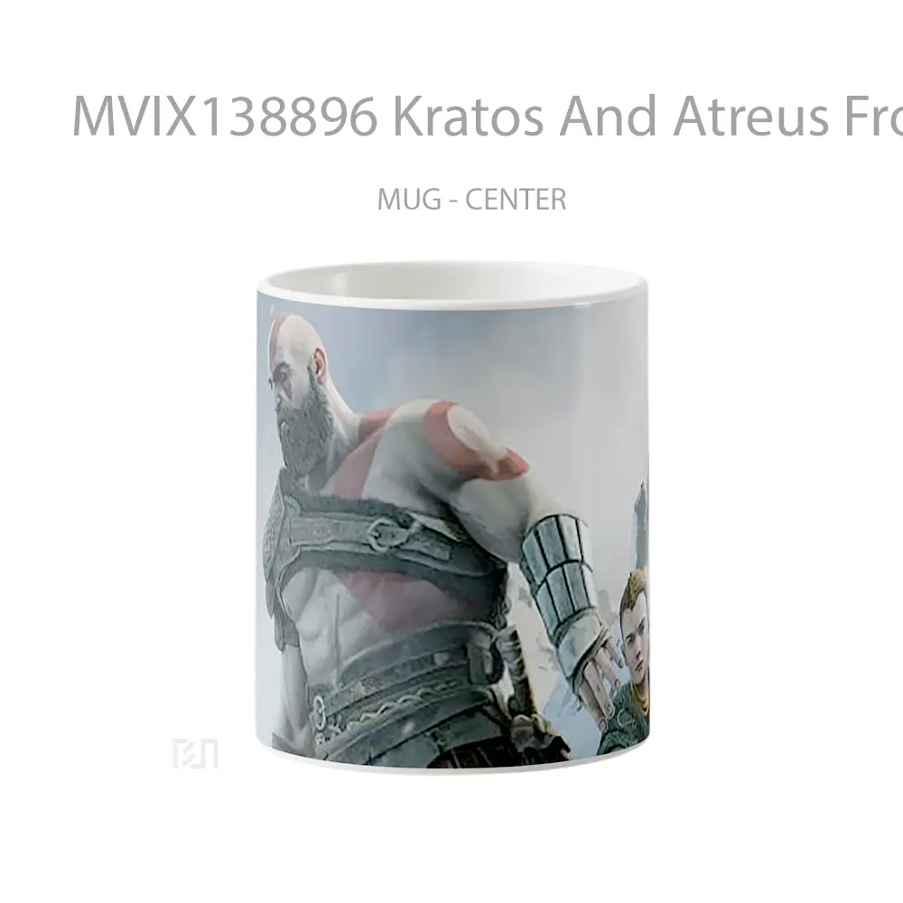 Mug Kratos And Atreus From God Of War Gelas Keramik Unik