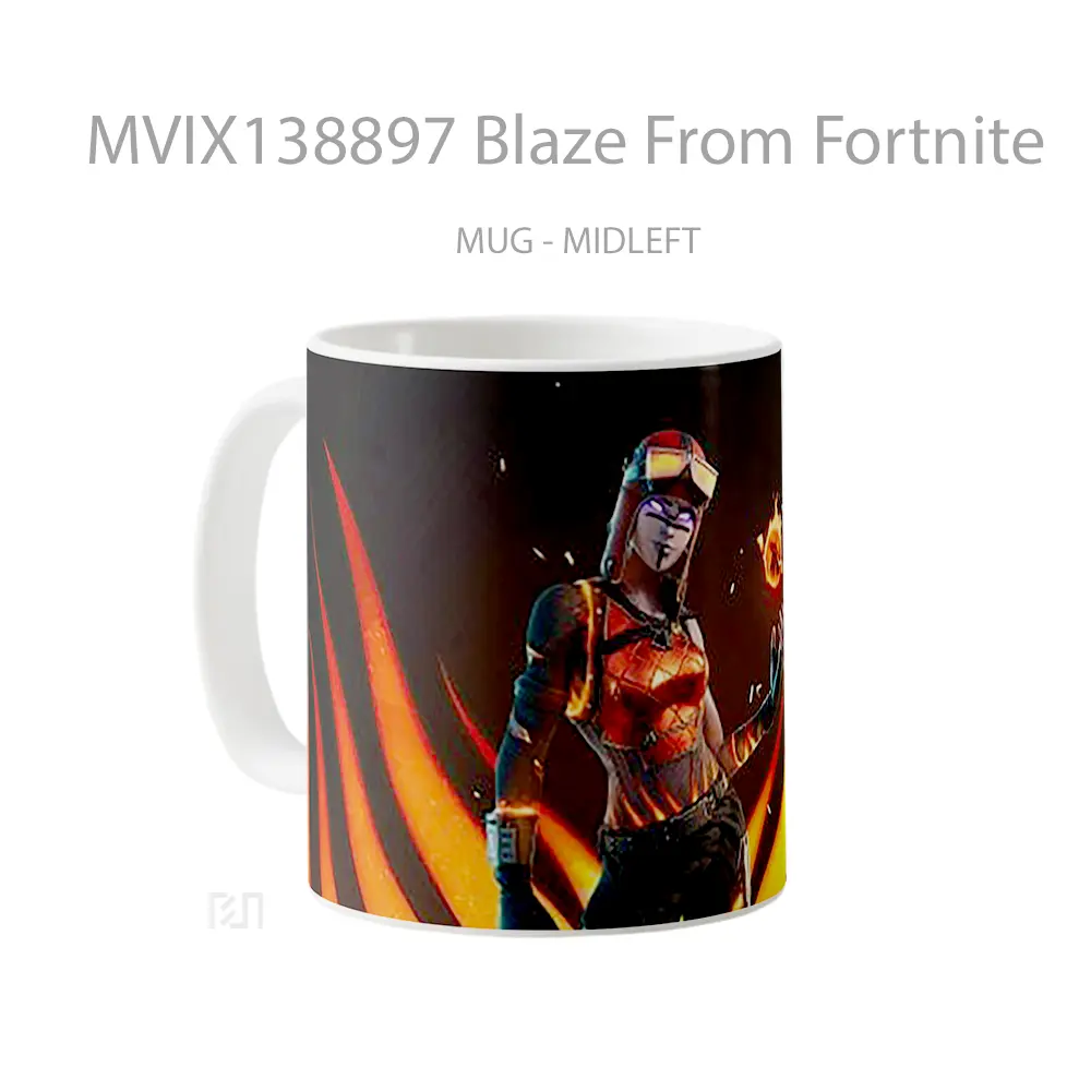 Mug Blaze From Fortnite Cangkir Gamer - All-side / Desain